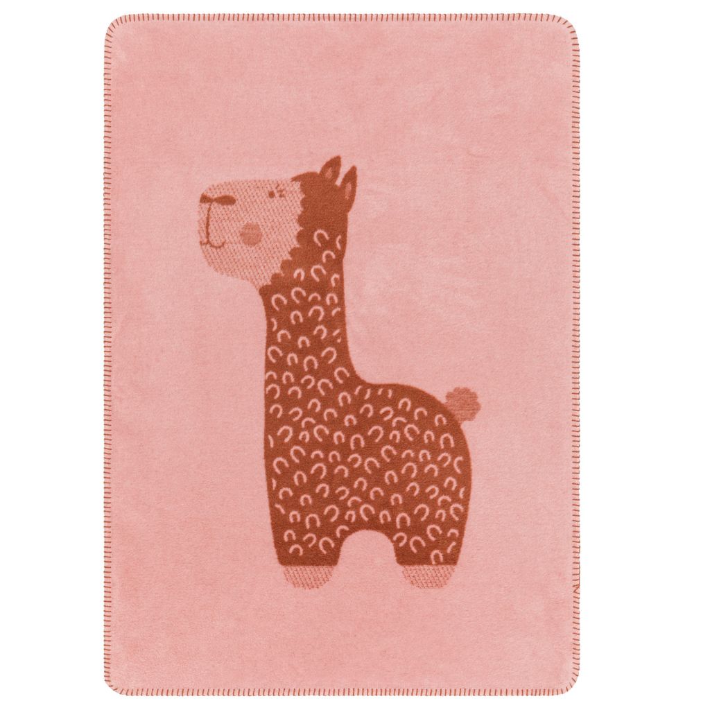 Fussenegger MILA baby blanket "alpaka" (GRS) rosé, 100x75cm