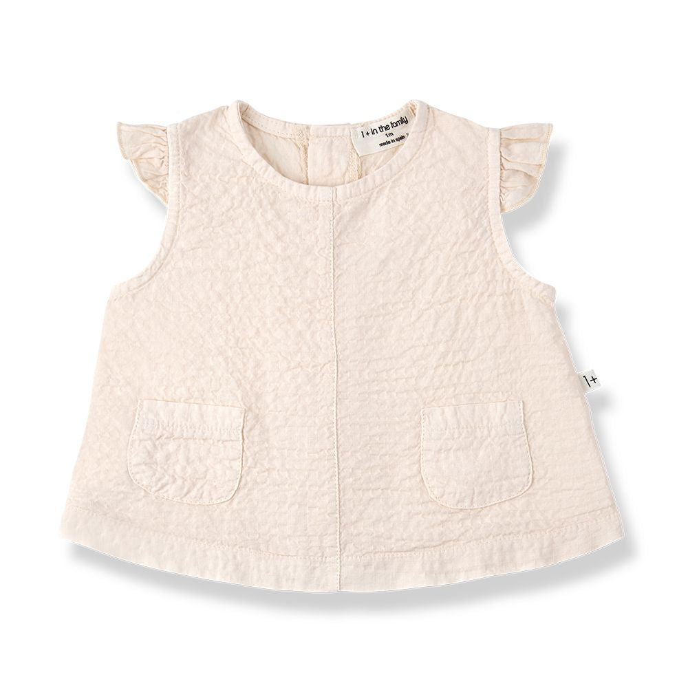 1 + in the Family Newborn APOLONIA Seersucker Dress