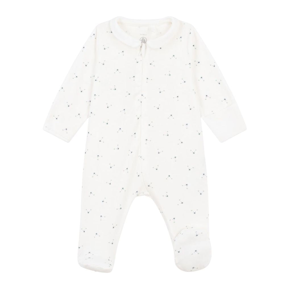 Petit Bateau Tiny Flowers Zip Sleeper