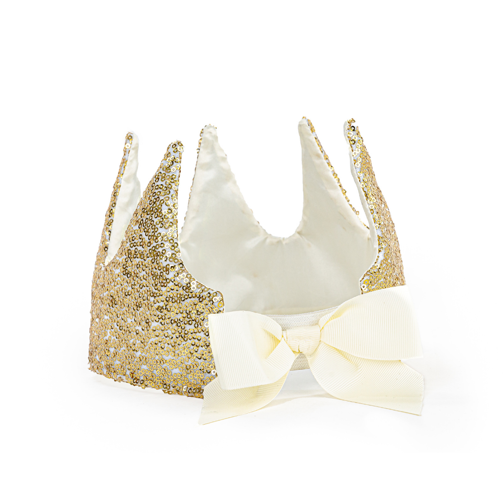 Gracious Gold Sequins Crown