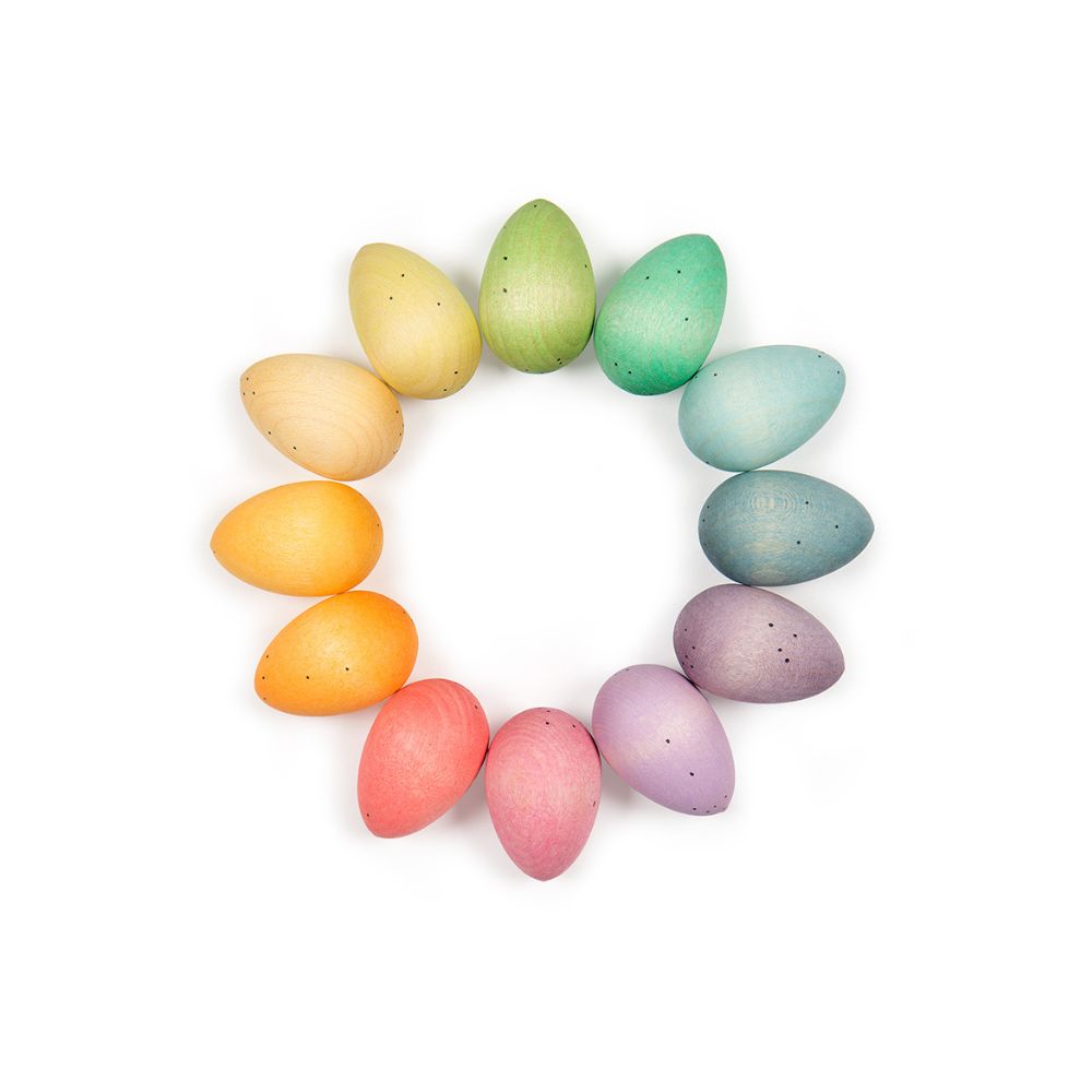 Grapat Wood Happy Eggs 12pcs