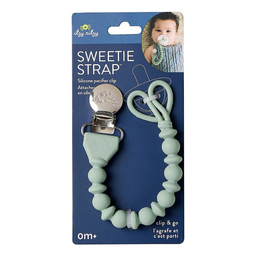 Sweetie Strap Silicone One-Piece Pacifier Clips - Succulent Beaded