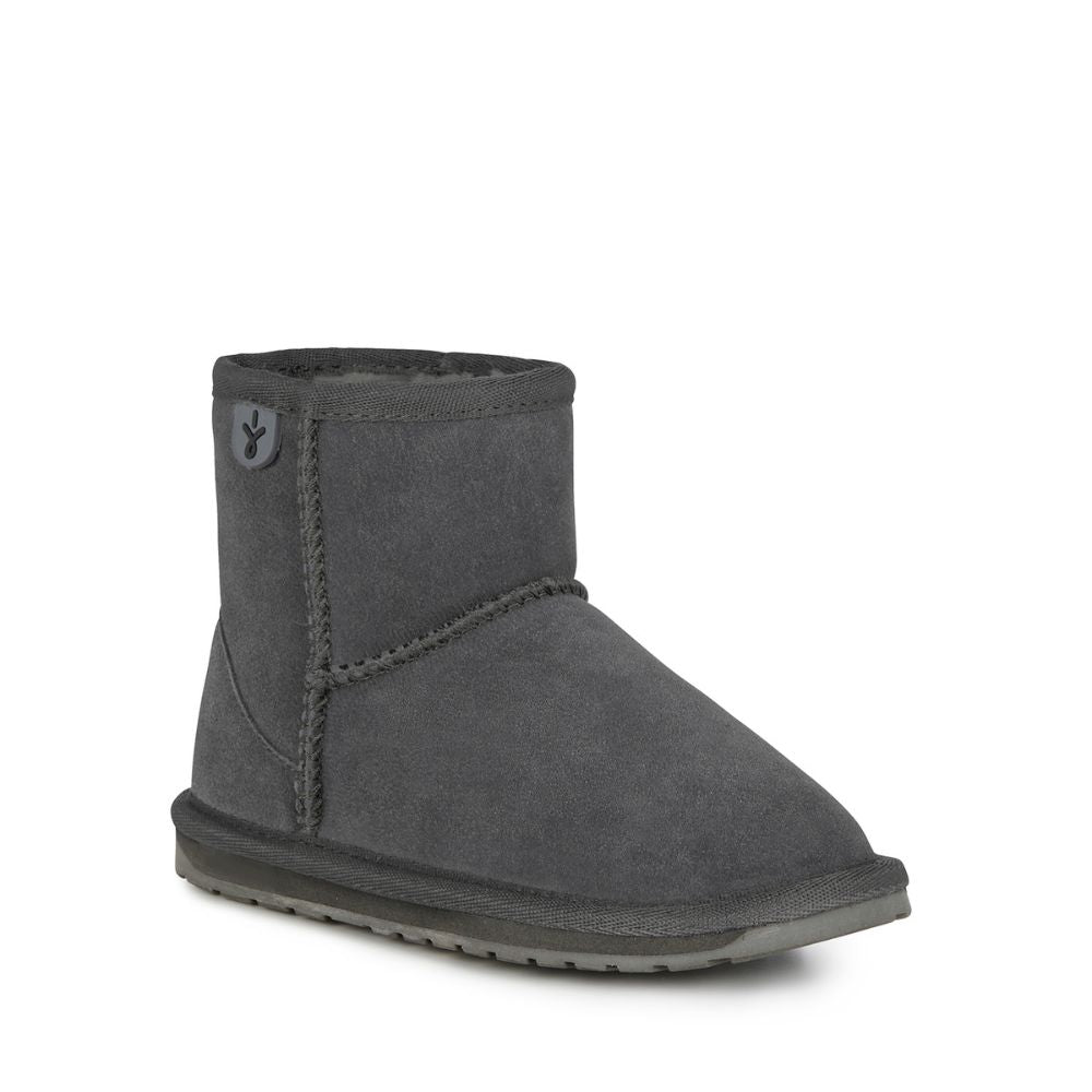 Emu Wallaby Mini Boots Charcoal