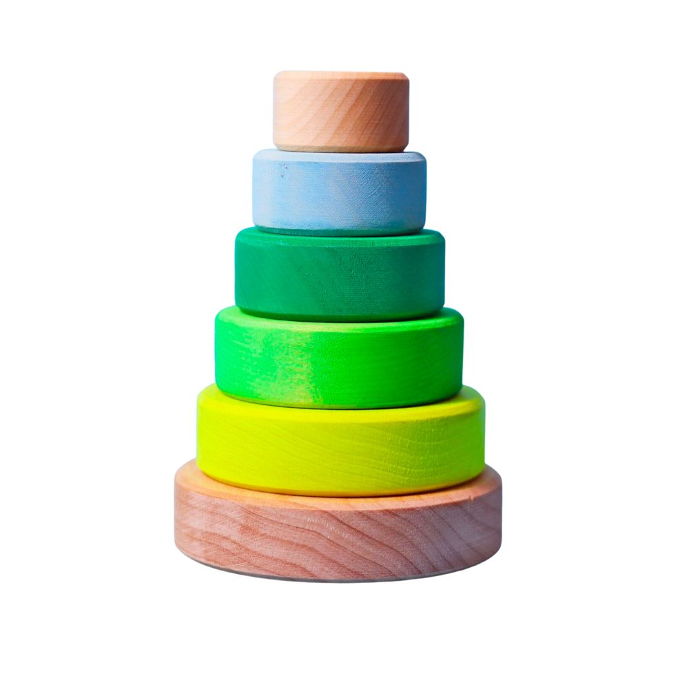 Grimm's Small Conical Tower Neon-GREEN