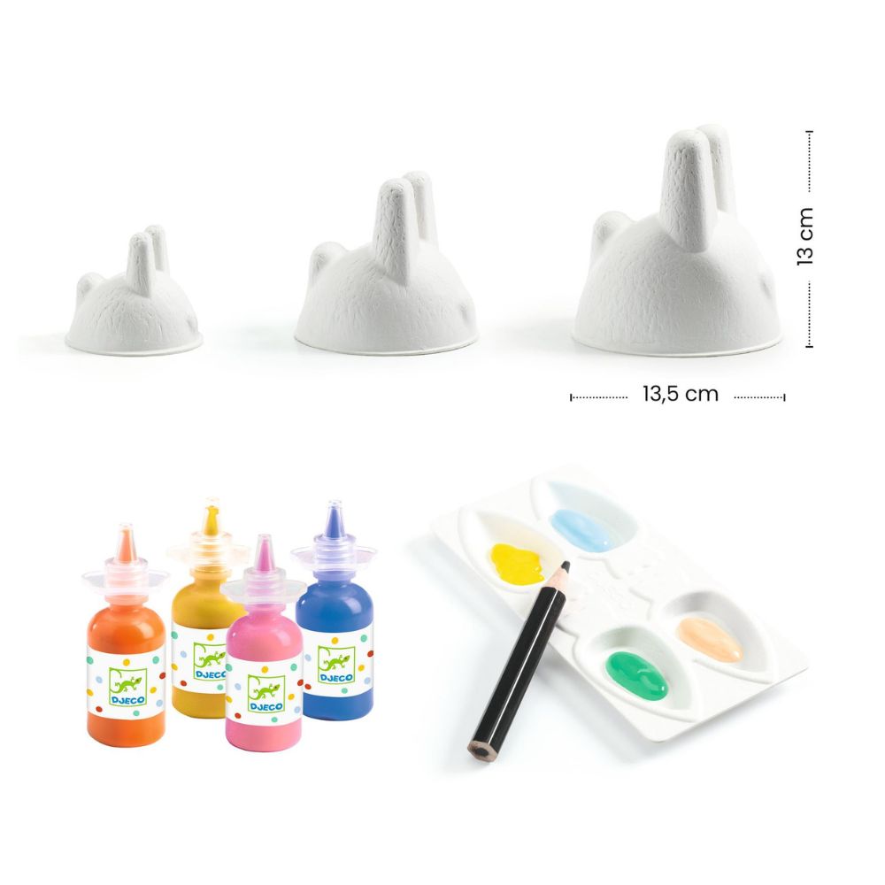 Djeco Finger Painting Bunny Trio