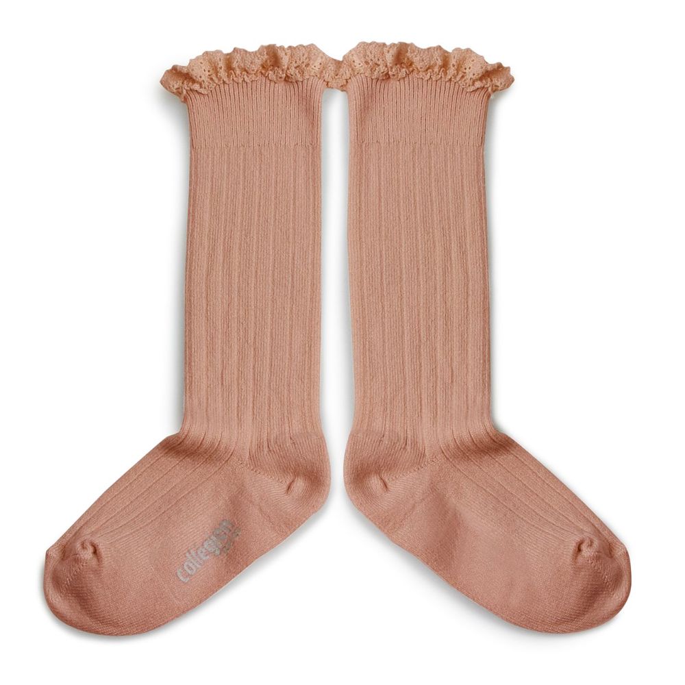 Collegien Josephine Knee-high Socks Vieux Rose