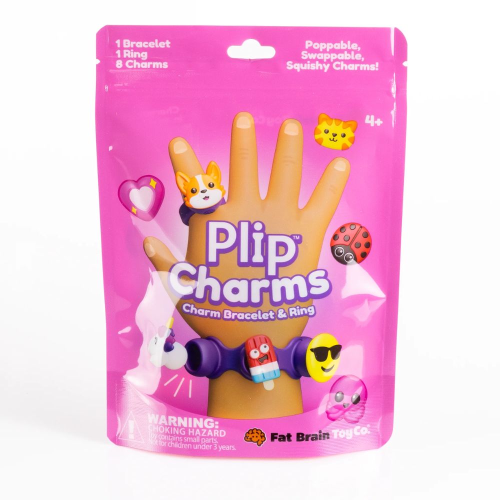 Plip Charms Set 4 - Pink