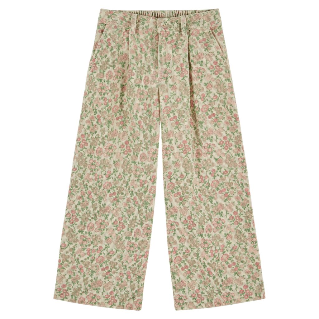 Emile & Ida Wide Leg Velvet Trousers Bucolic