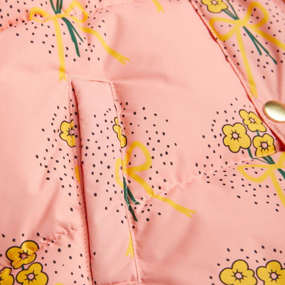 Mini Rodini Winter Flowers aop City Puffer Jacket