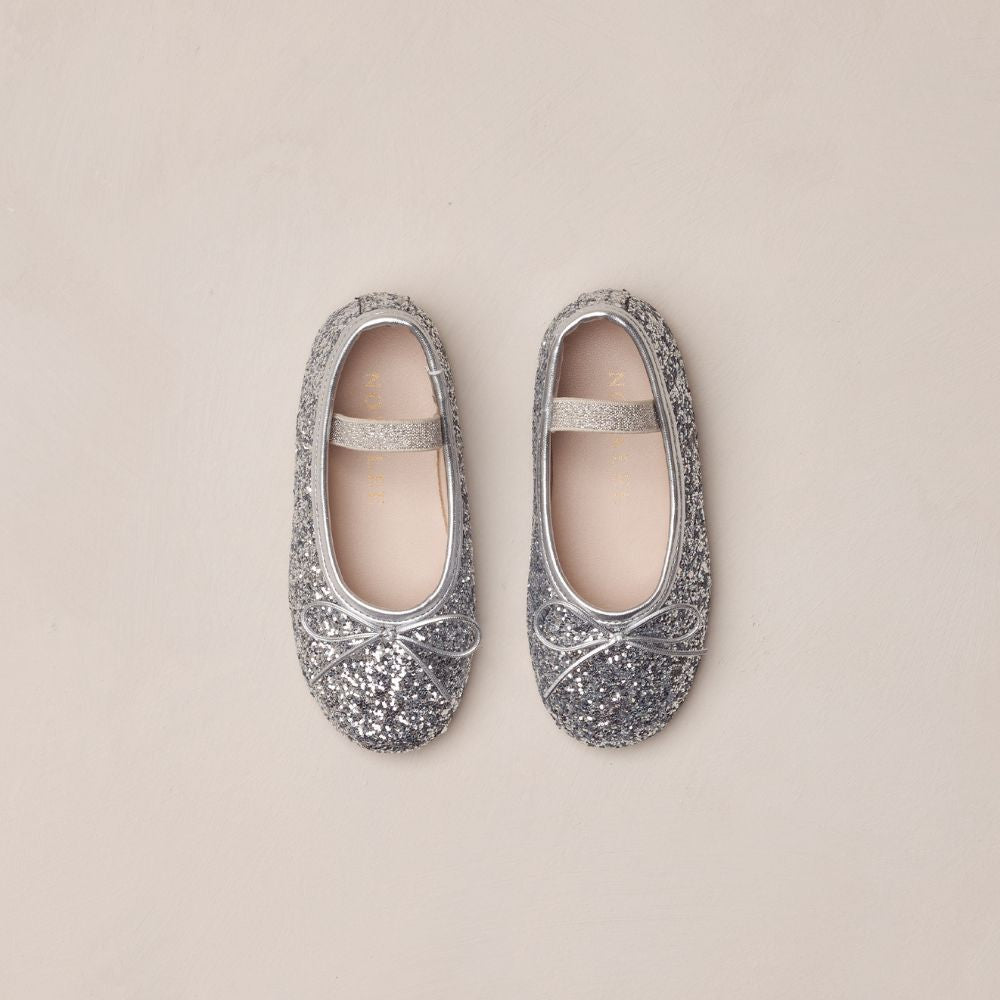 Noralee Ballet Flats Silver Sparkle