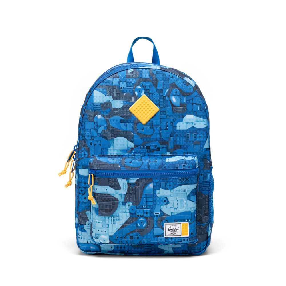 LEGO Herschel Heritage Youth Backpack Abstract Bricks Blue