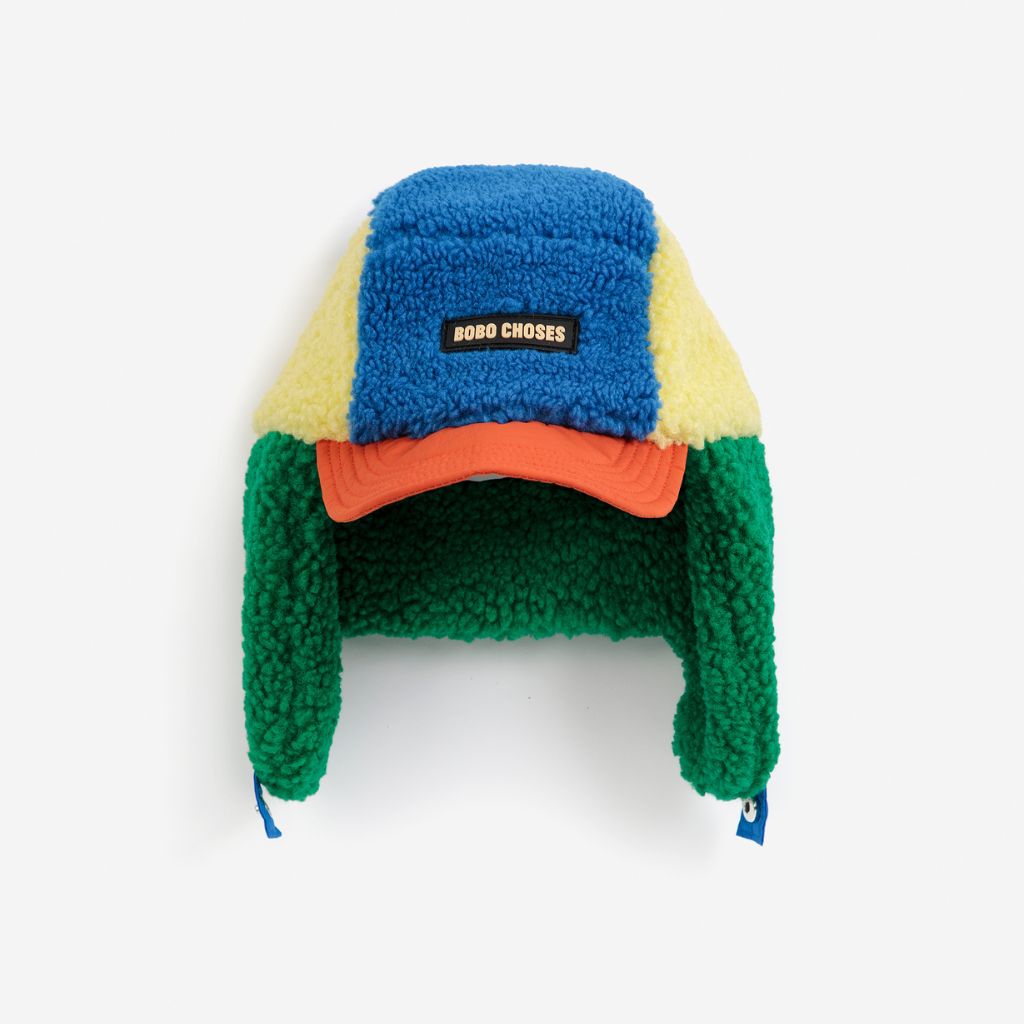 Bobo Choses Bobo Choses Color Block Sheepskin Chapka B