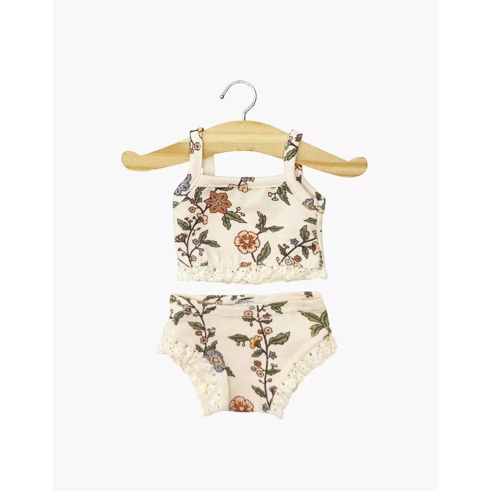 Minikane Clothing for Gordis Dolls 34cm - Les P'tits Déguiz' – Gisèle girls' jersey underwear with lace