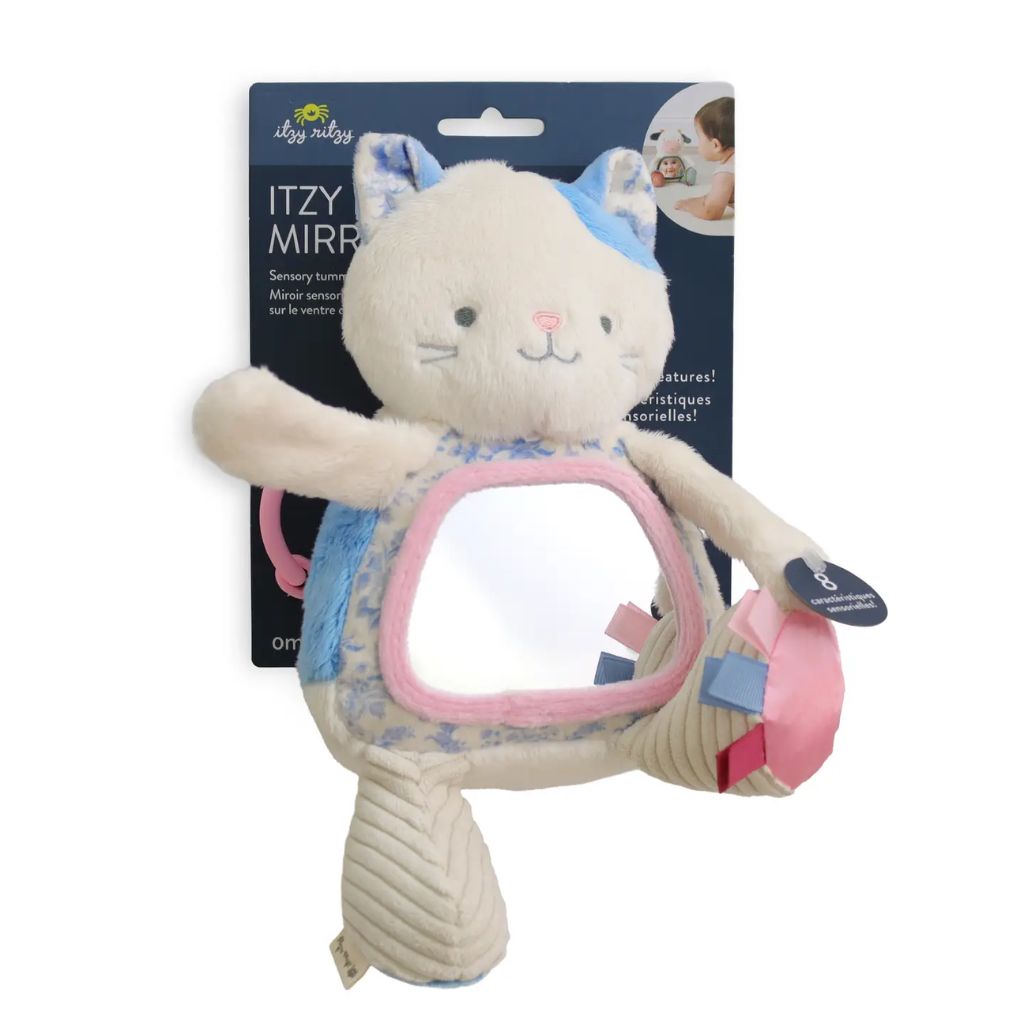 Itzy Bitzy Mirror Sensory Tummy Time Mirror - Kitty