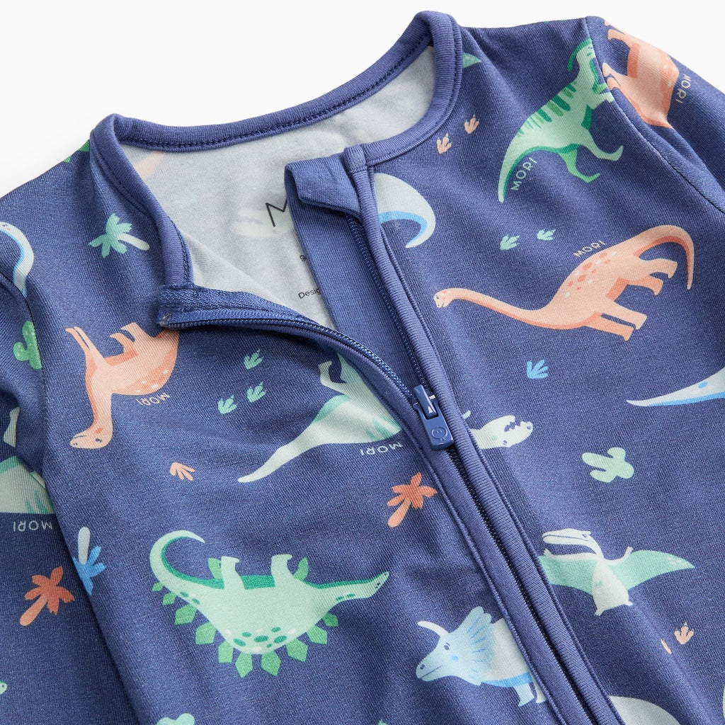 Mori Dino Two Way Zip Up Sleepsuit