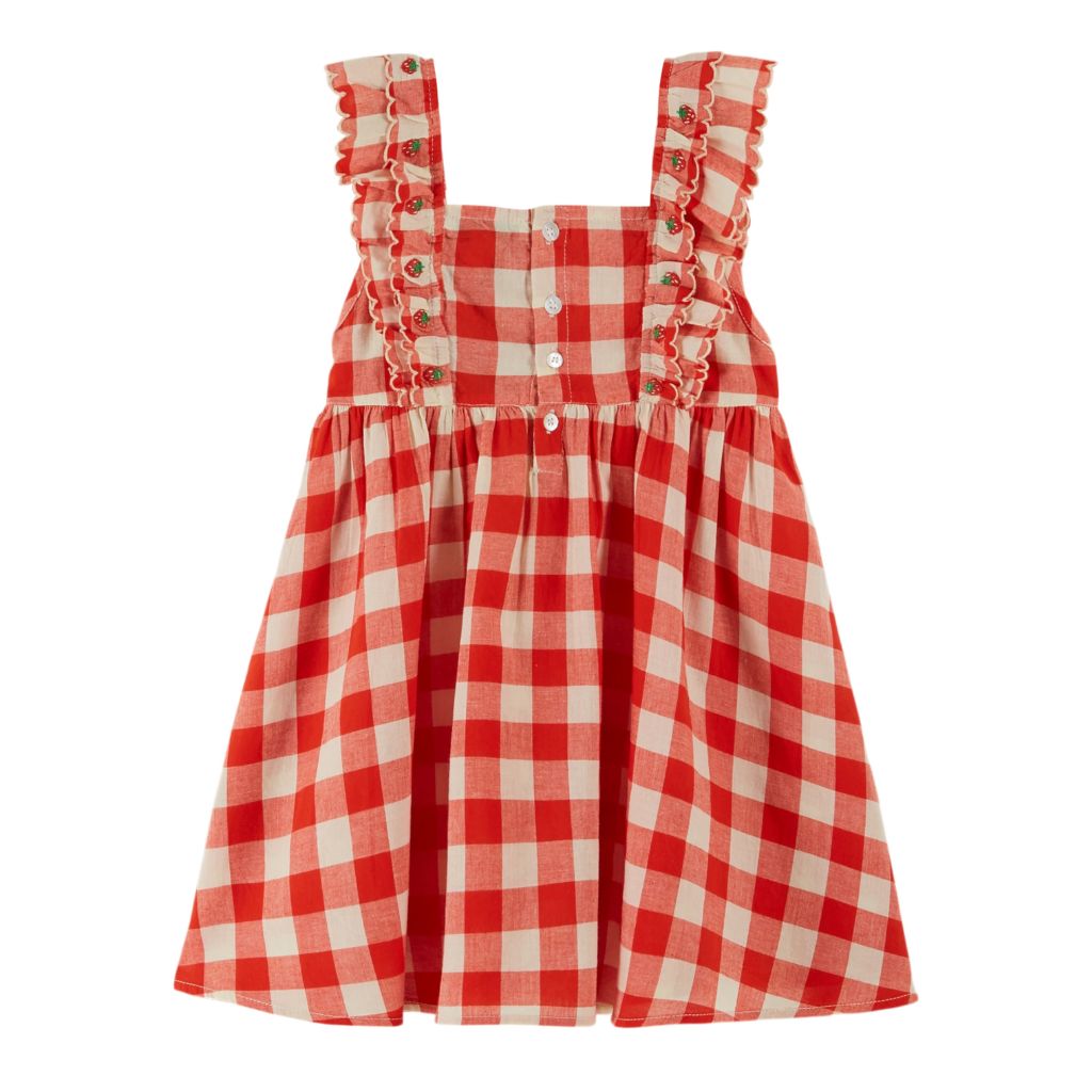 Emile & Ida Robe Brodee Carreau