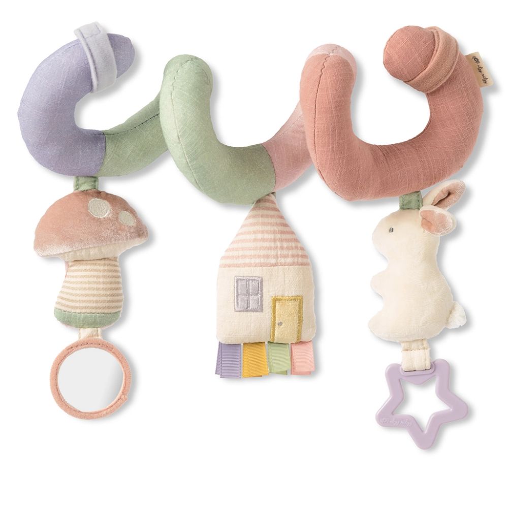 Itzy Bitzy Spiral Car Seat Activity Toy- Pastel