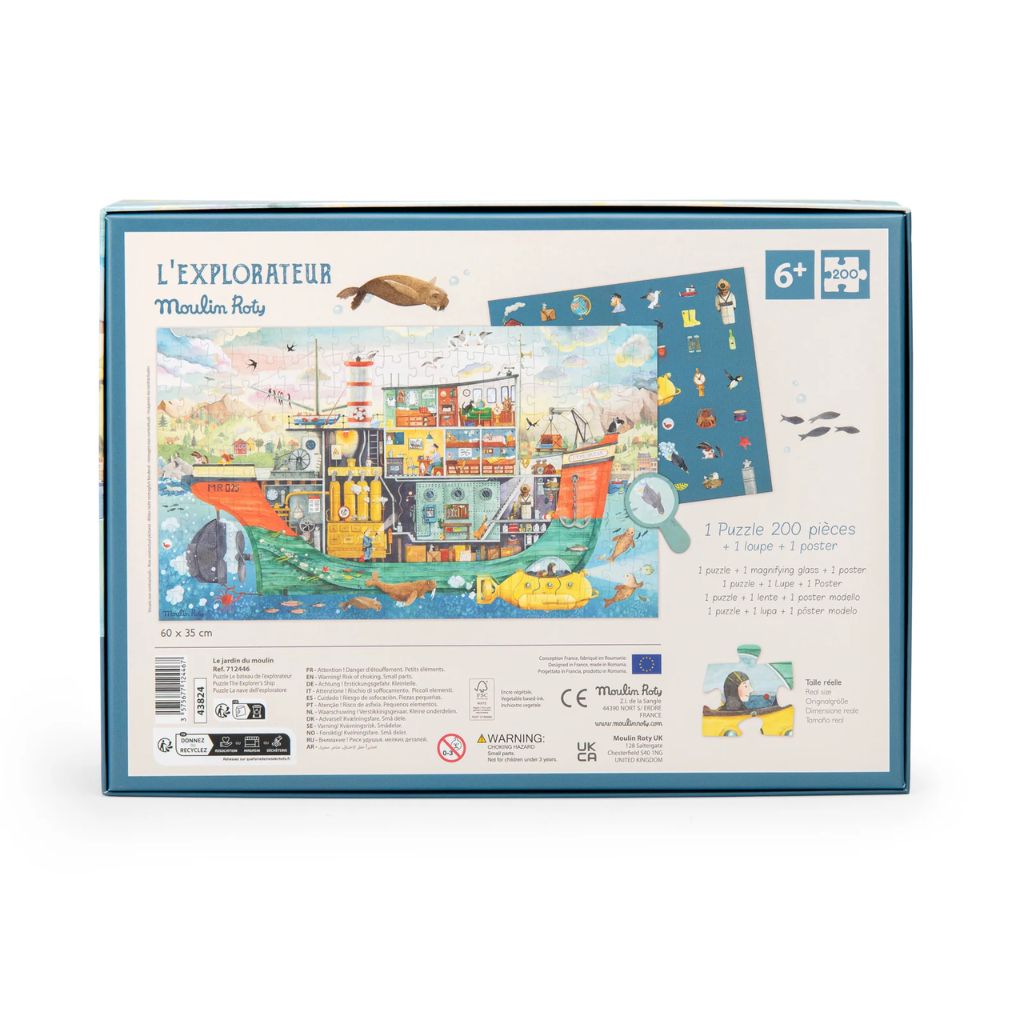 Moulin Roty L’Explorateur- Ship Puzzle, 200pcs