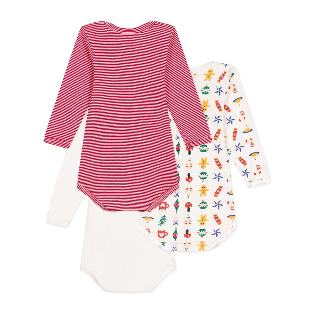 Petit Bateau LS Bodies 3pcs