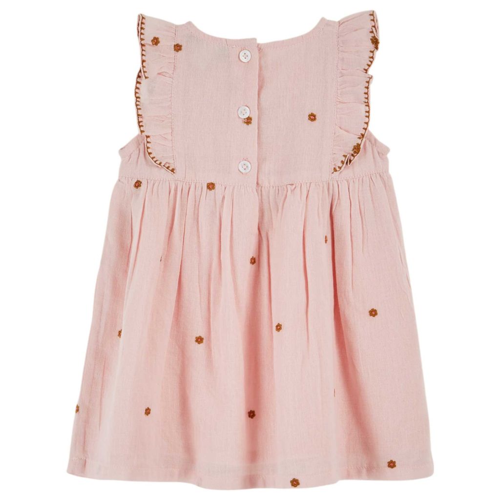 Emile & Ida Baby Embroidered Dress M