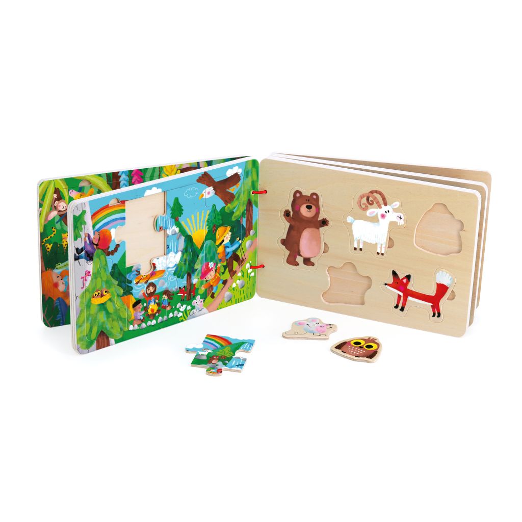 Vilac Wooden Puzzle Book, Adventures by Sophia Touliatou