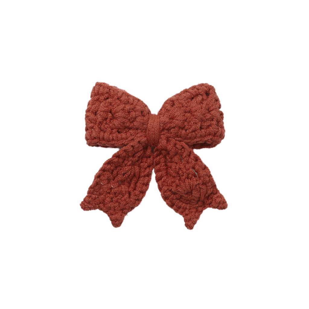 Quincy Mae Crochet Bow Redwood