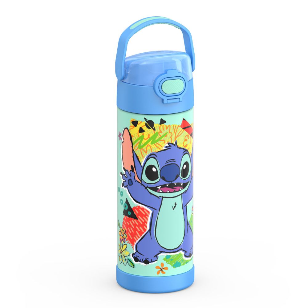 Thermos FUNtainer Water Bottle with Spout and Locking Lid- Stitch 470ml