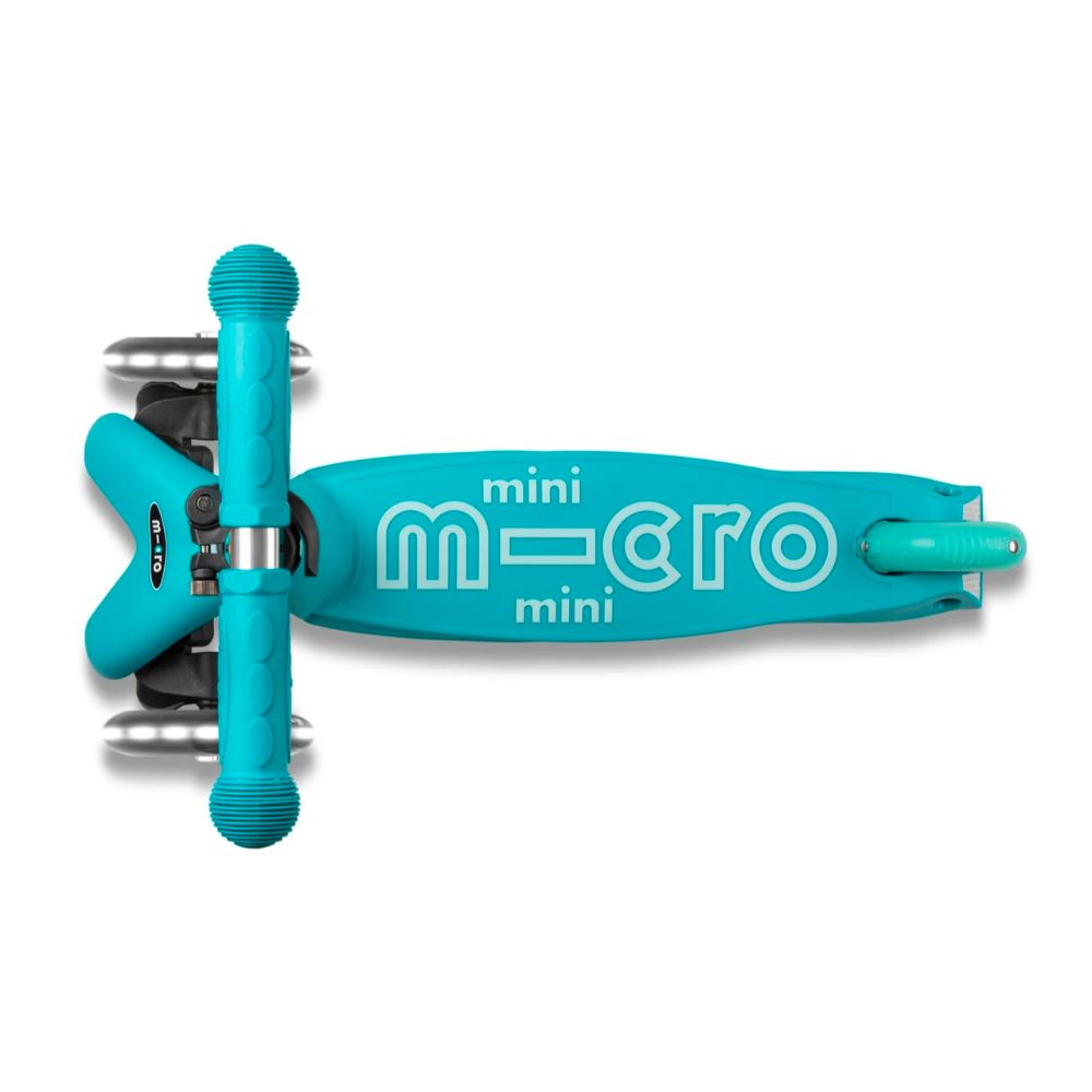 Mini MICRO Deluxe LED Kickboard - Aqua