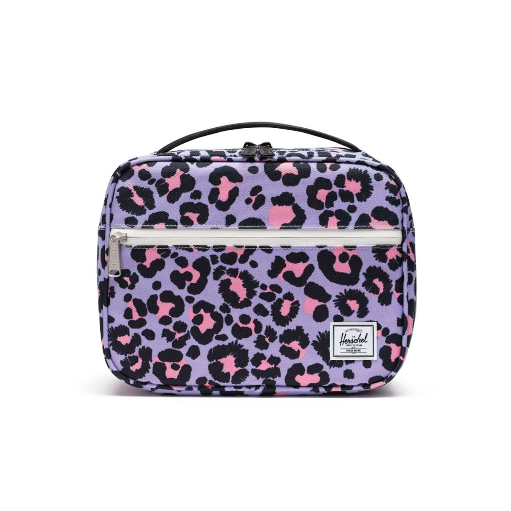 Heschel Pop Quiz Lunch Box Little Herschel Scribble Leopard Sachet Pink