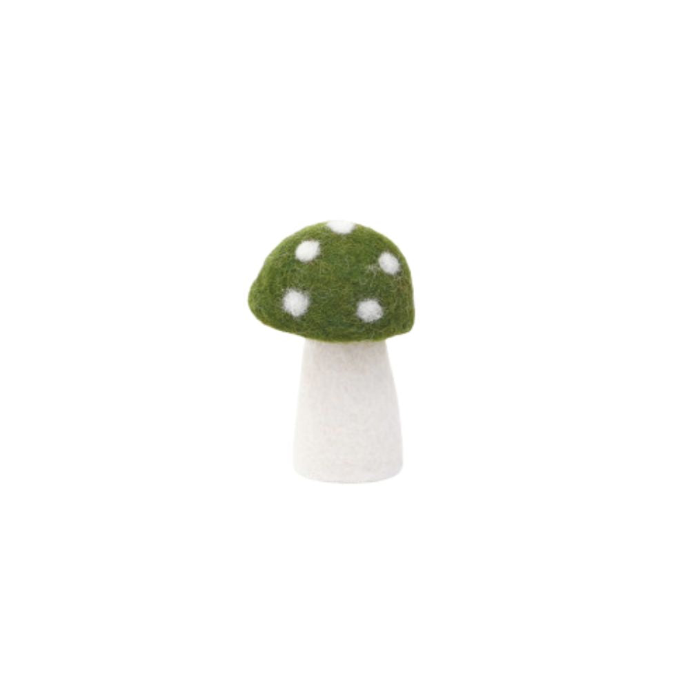 Muskhane Dotty Mushrooms S Olive 8cm