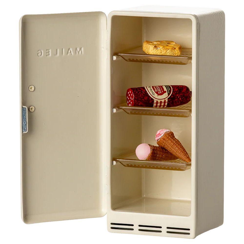 Maileg Fridge, Mouse - Off white