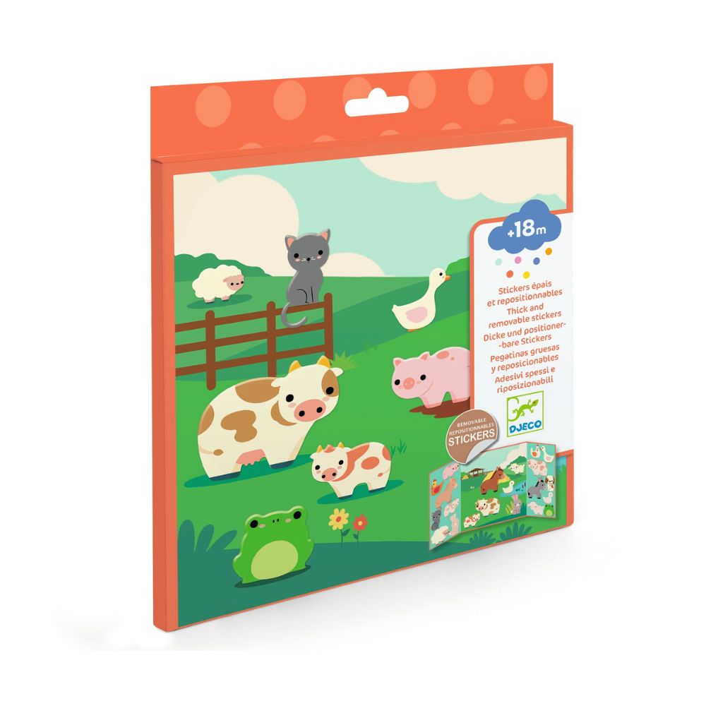 Djeco Stickers Farm Animals