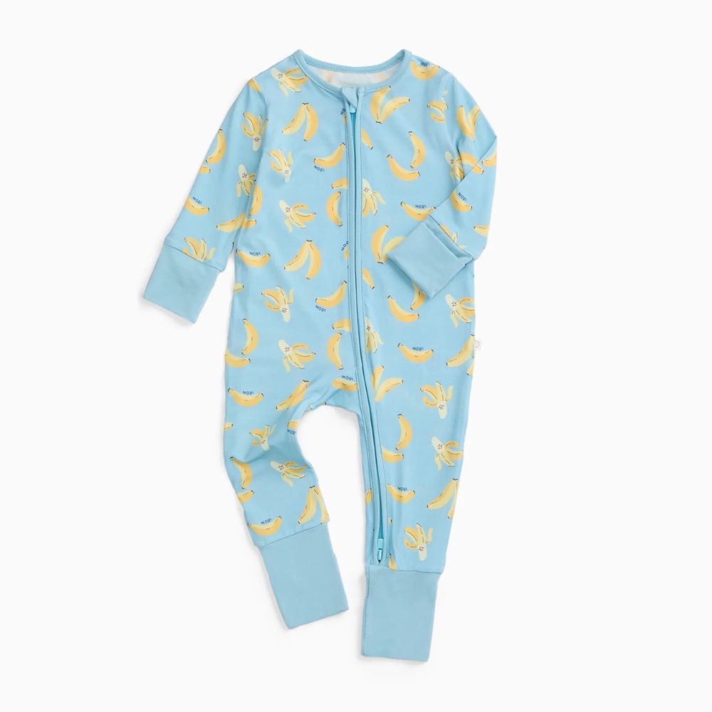 Mori Banana Two Way Zip-Up Sleepsuit