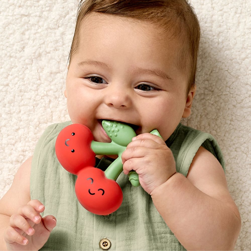 Itzy Ritzy Comfort Crew Teether - Cherry