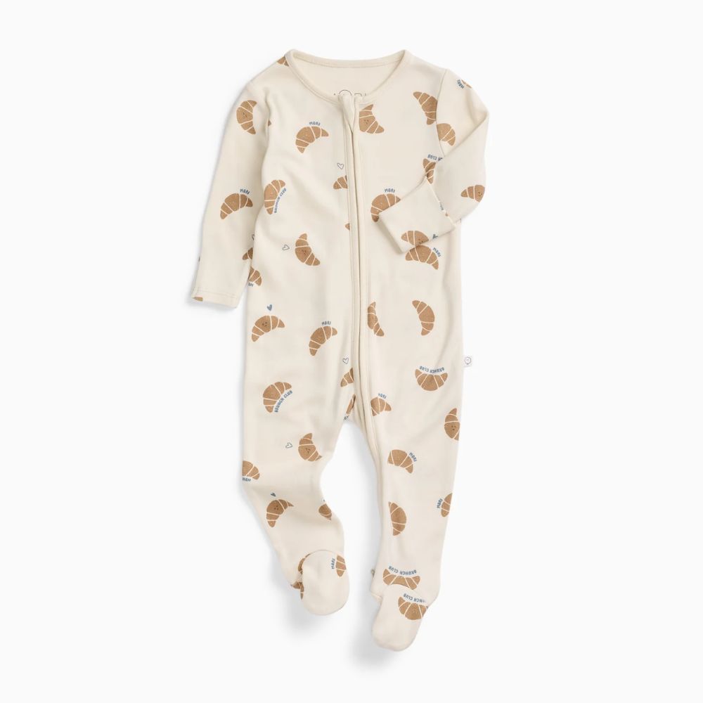 Mori Brunch Club Two Way Zip Up Sleepsuit