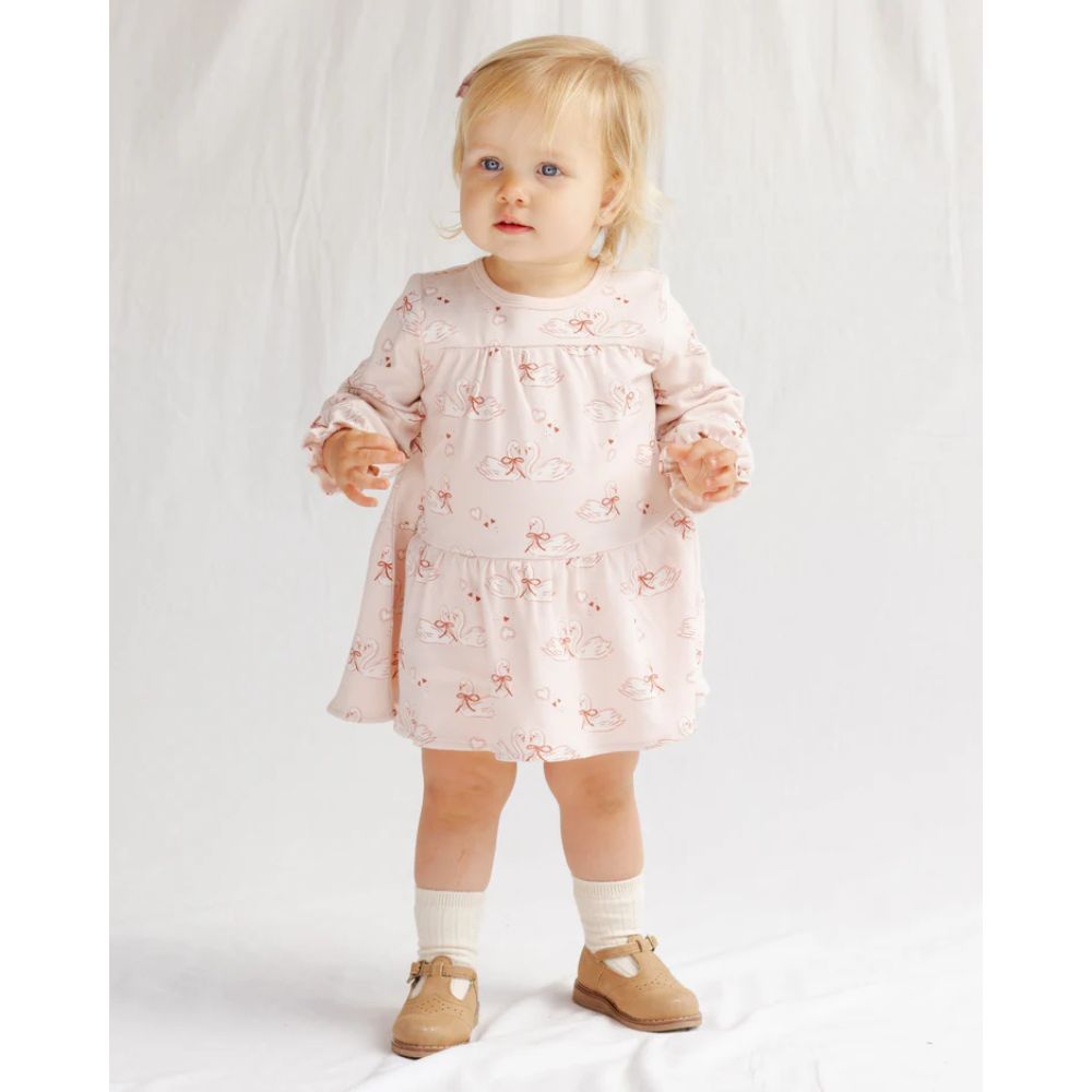 Quincy Mae Tiered Jersey Dress