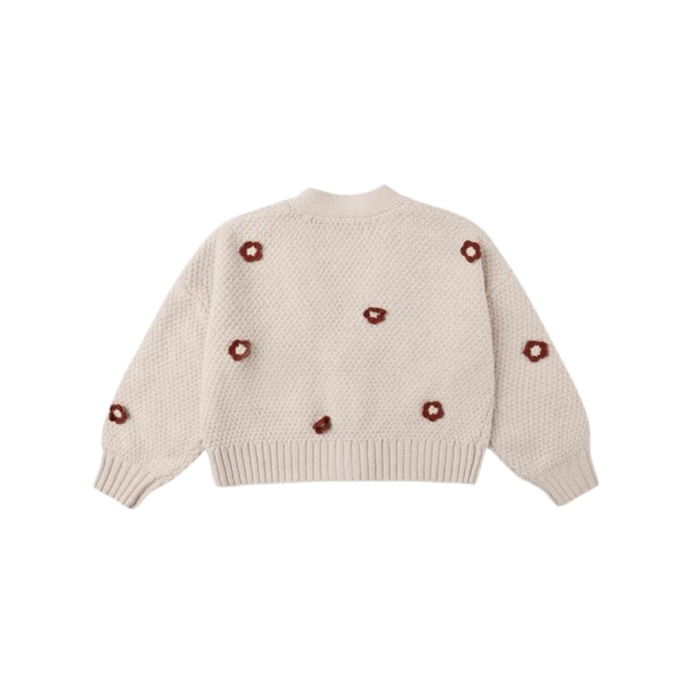 Rylee + Cru Boxy Crop Cardigan Ruby Daisy
