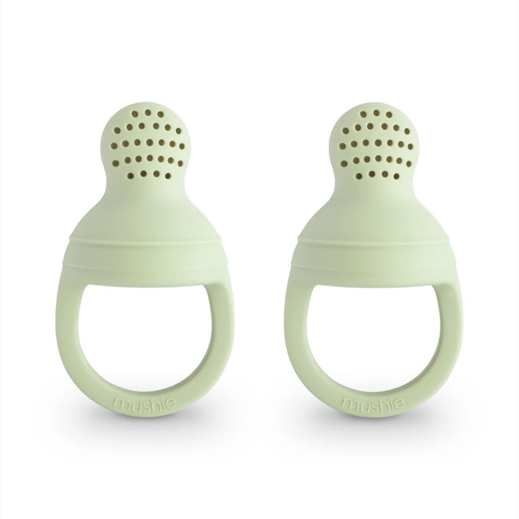 Mushie Silicone Fresh Food Feeder 2 Pack - Sage