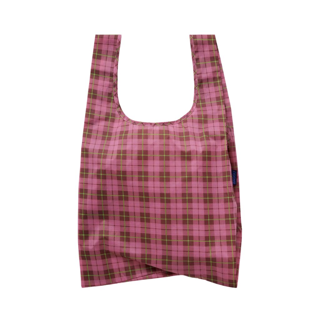 Baggu Standard Baggu - Azalea Pink Tartan