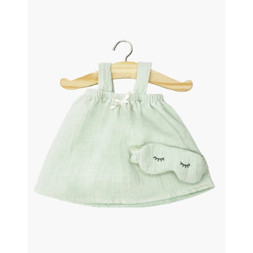 Minikane Clothing for Gordis Dolls 34cm - Mila nightgown & Dodo mask – pistachio gauze