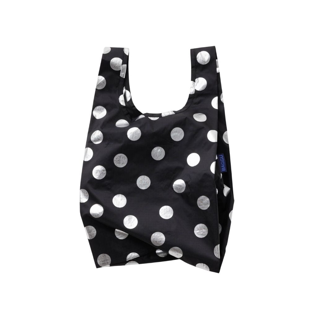 BAGGU Baby - Silver Metallic Polka Dot