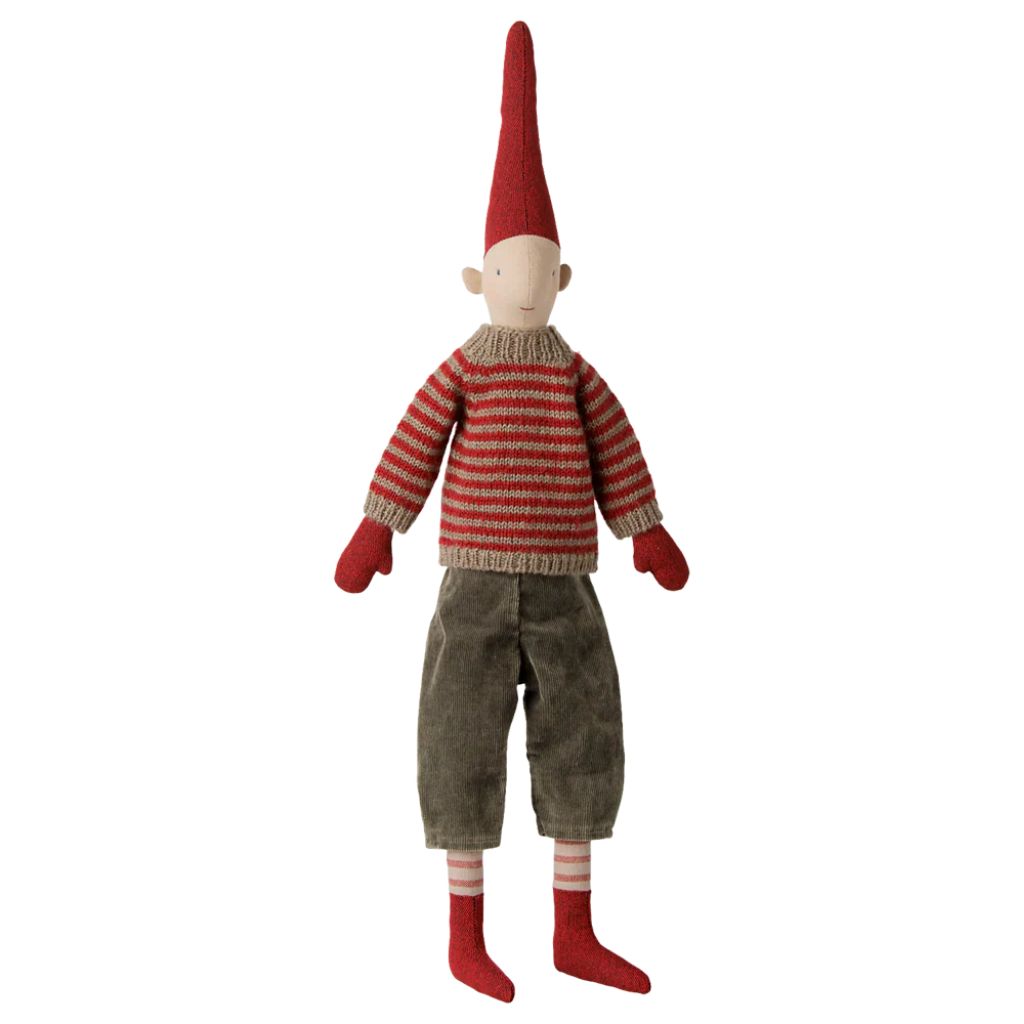Maileg Pixy, Size 3 - Boy - Striped knitted sweater