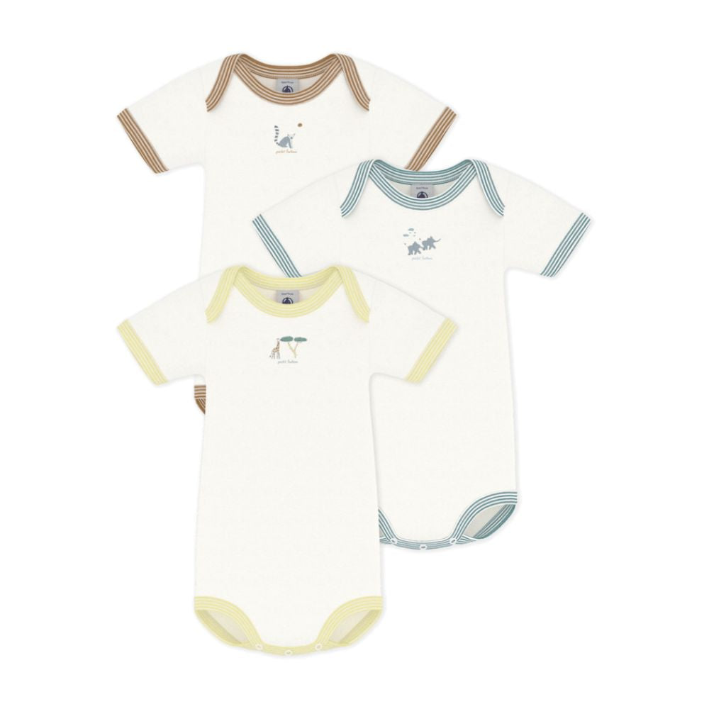 Petit Bateau SS Bodies 3pcs
