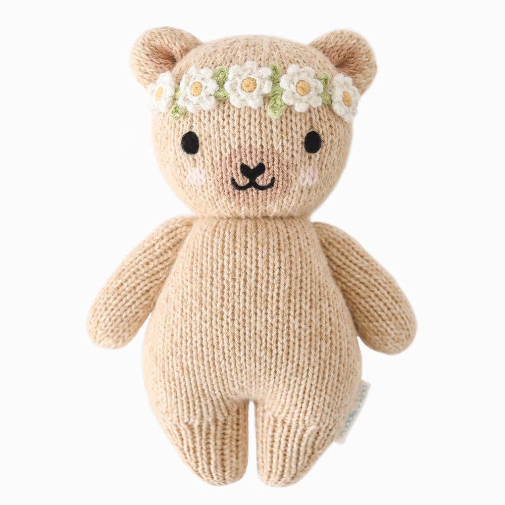 Cuddle and Kind Honey Bear - Ivory Floral