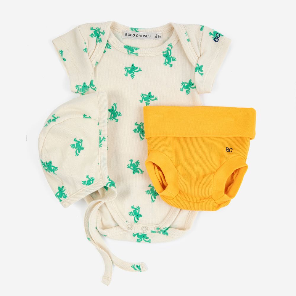 Bobo Choses Baby Hopping Frog all over gift set