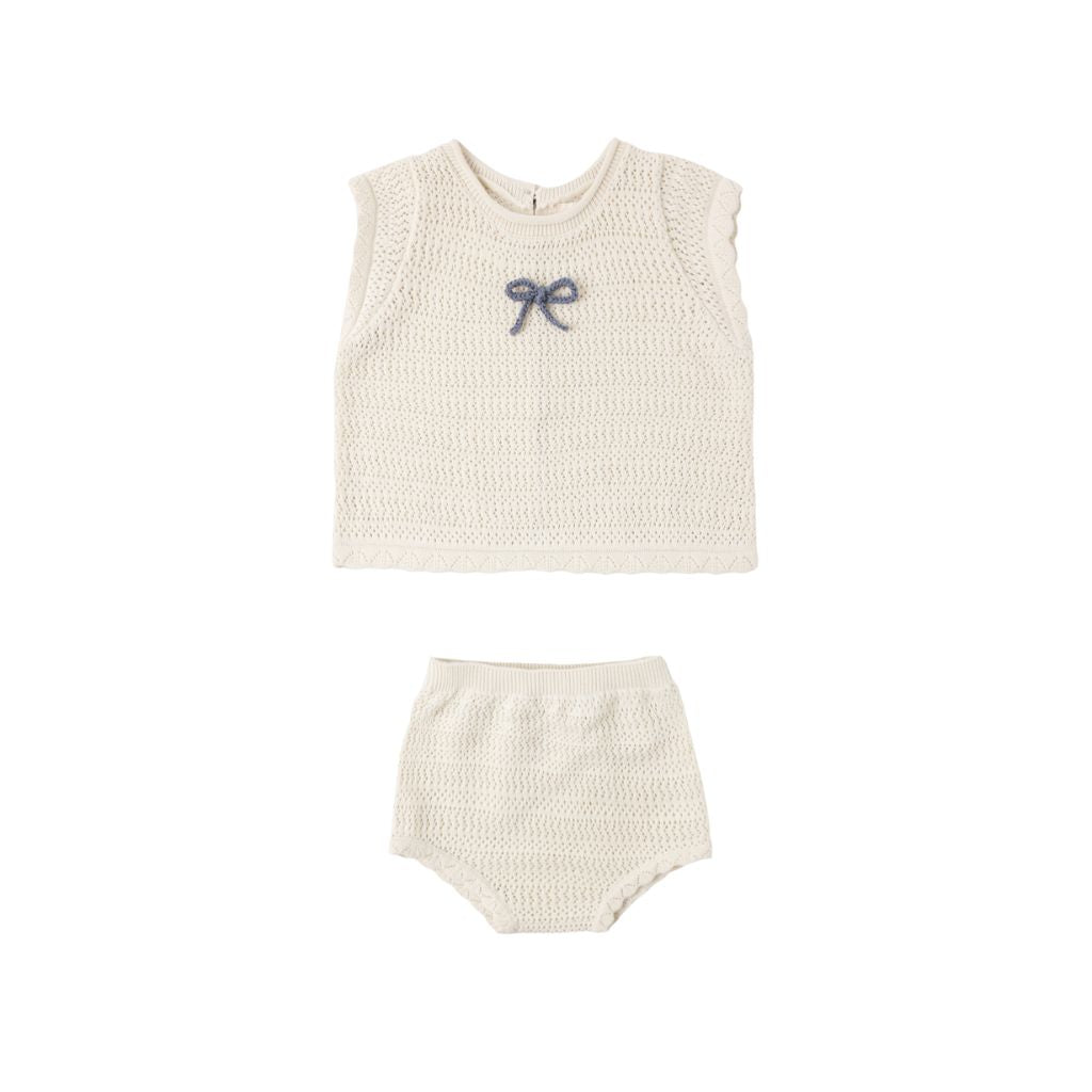 Rylee + Cru Scallop Knit Baby Set