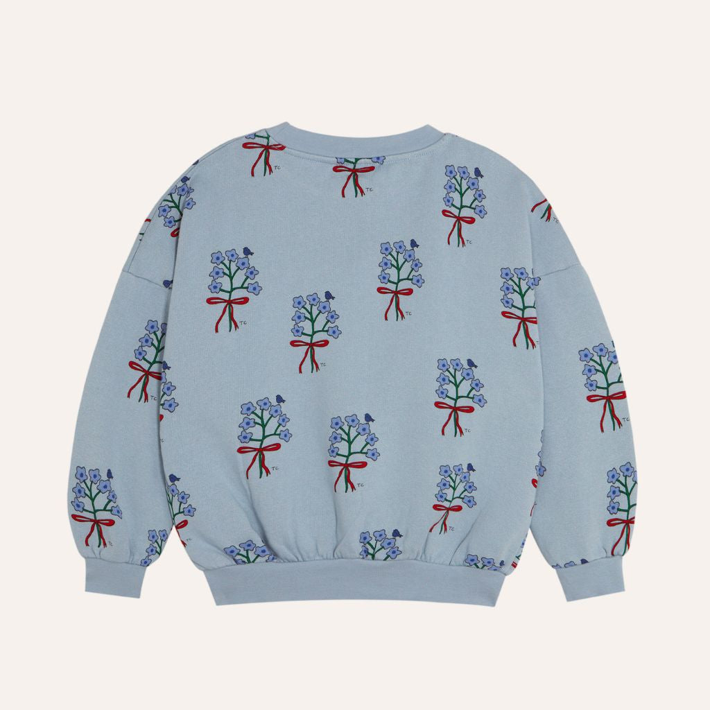 The Campamento Bouquets Light Blue Sweatshirt