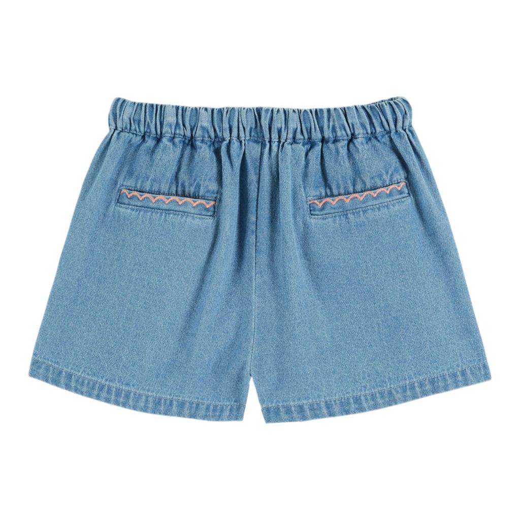 Emile & Ida Embroidered Denim Short