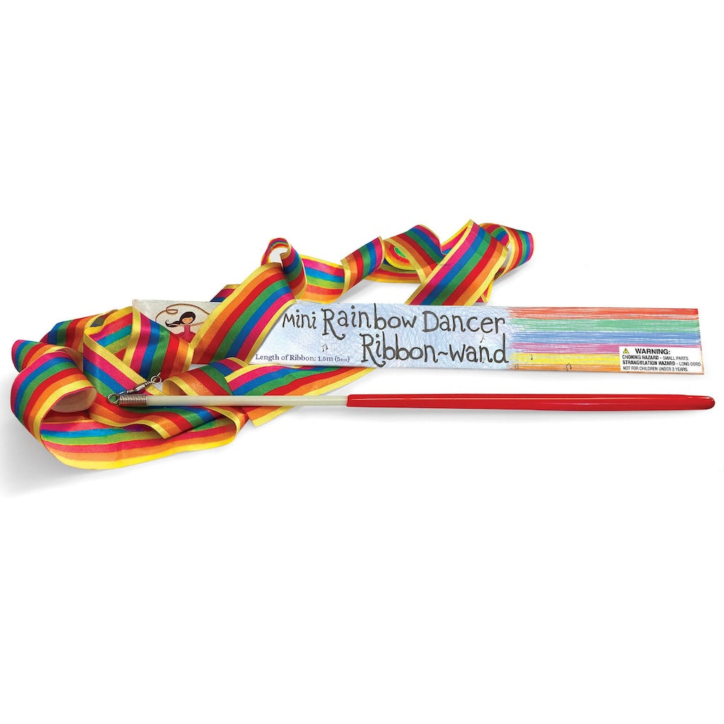 Mini Rainbow Dancer Ribbon-wand