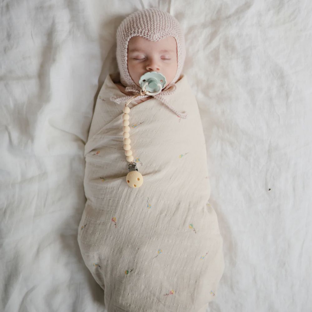 Mushie Organic Cotton Muslin Baby Swaddle - Kites